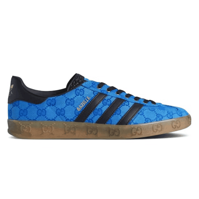 Adidas x Gucci Gazelle 'Blue GG Monogram