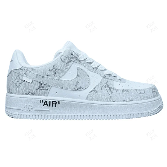 Louis Vuitton x Nike Air Force 1 Low 'By Virgil Abloh White Gray