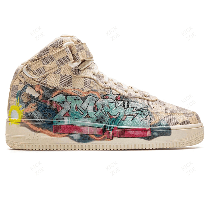 Louis Vuitton x Nike Air Force 1 Mid 'By Virgil Abloh Graffiti