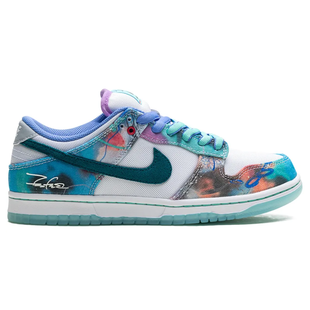 Nike SB Dunk Low x Futura Laboratories "Bleached Aqua" Sneakers