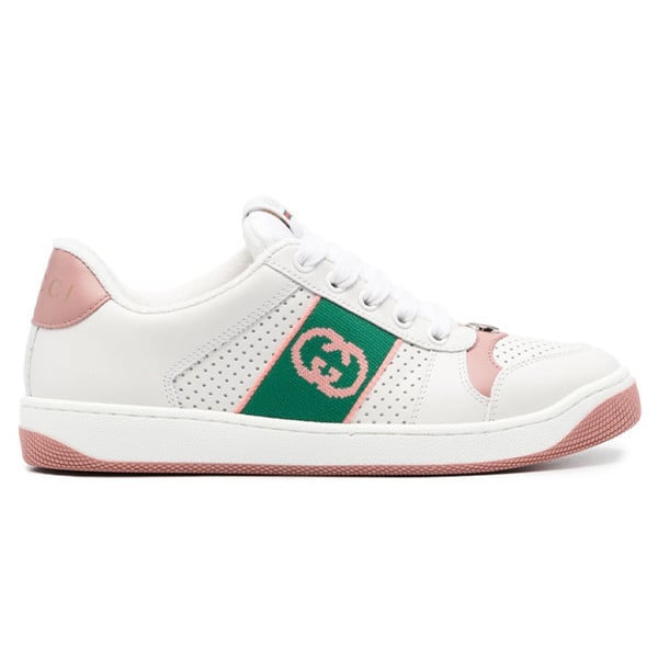 Wms Gucci Screener Lace-up Sneakers